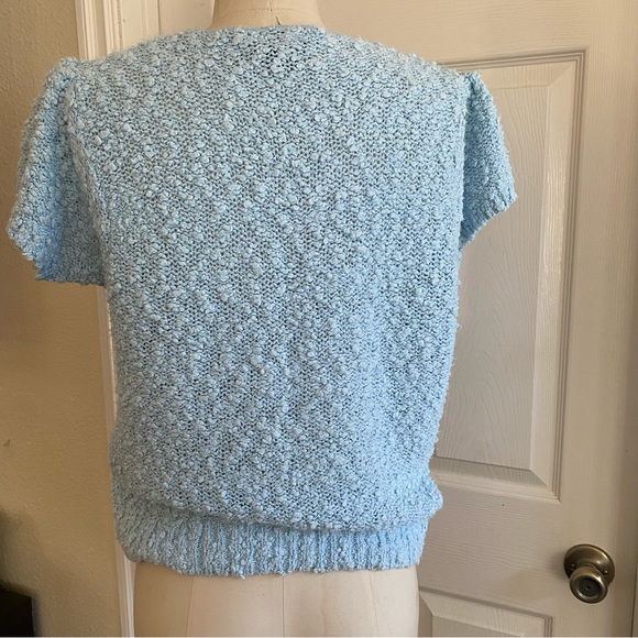 Vintage Diane von Furstenberg nubby scooped v-neck, size M - Picture 11 of 14